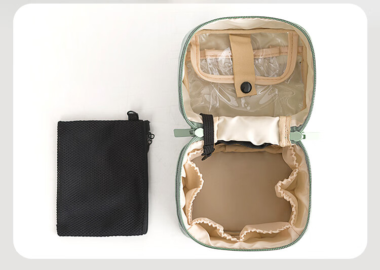Banjeni Travel Makeup Bag Large Capacity Portable Handheld Cosmetic Organizer with Compartments for Men and Women Luggage Pouch 15