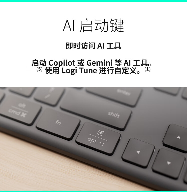 Logitech MX Keys Mini Wireless Bluetooth Keyboard, Premium Office Smart Backlit, with Receiver, Commercial Version, Graphite Black, 79 Keys 4