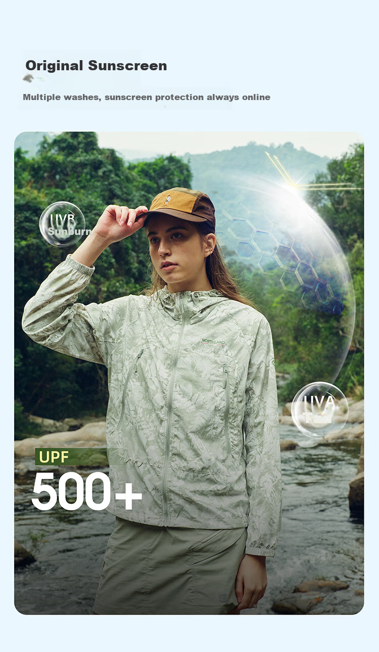 NORTHLAND Outdoor Unisex Sun Protection Cooling Antibacterial Breathable Lightweight Couple Skin Jacket Sun Protection Clothing 2