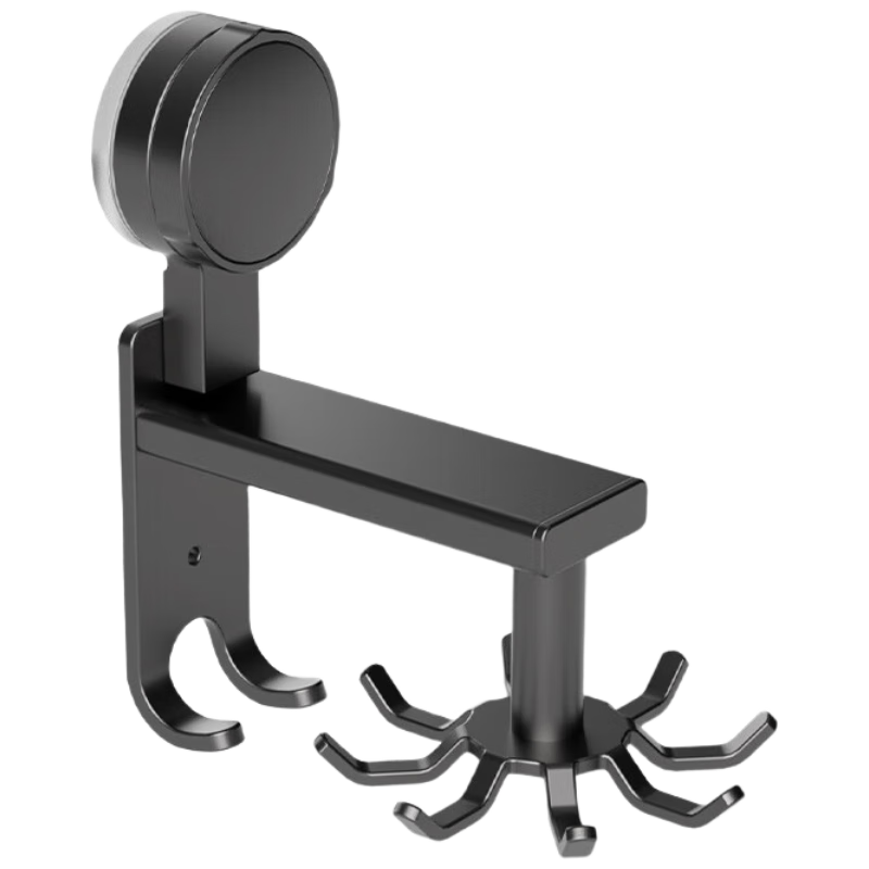 JD Original Kitchen Storage Rack, Suction Cup Multifunctional Wall-Mounted Rotating Hooks, Household Spoon And Spatula Chopping Board Storage Rack