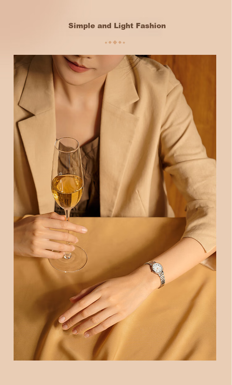 ROSSINI Women's Quartz Watch, Ladies' Watch, Retro Simple Student Wristwatch, Chinese Brand Women's Watch 2
