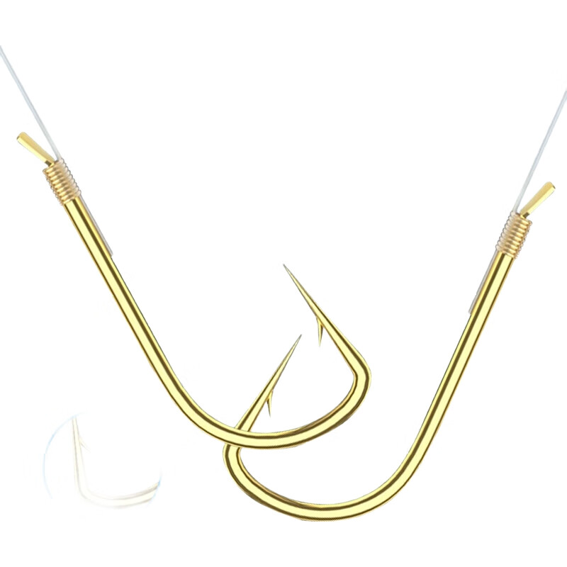 Готовая оснастка Grsaed, двойной крючок с бородкой, 25 см, 20 пар