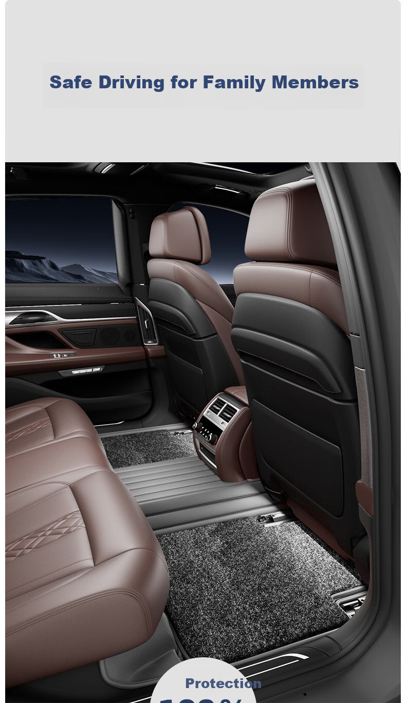 SIKEDI Car Floor Mats for Mercedes-Benz GLC300L, Full Coverage, Suitable for 2020-2022 Models of GLC260L 4