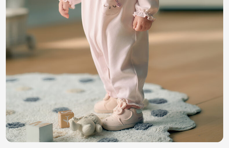 DAVE & BELLA Newborn Knitted Romper Autumn Outfit for Baby Girls, Class A Antibacterial Anti-Mite Cotton Onesie 8
