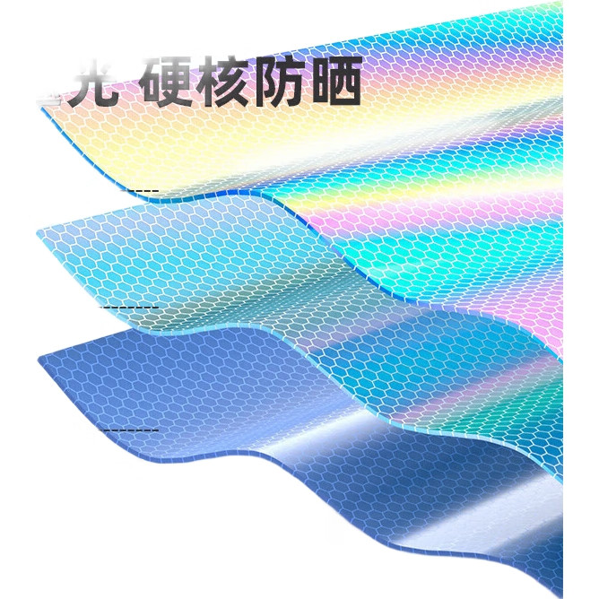 Складной мини-зонт YUHANG, 5-слойный, защита от УФ, портативный, компактный, светло-голубой
