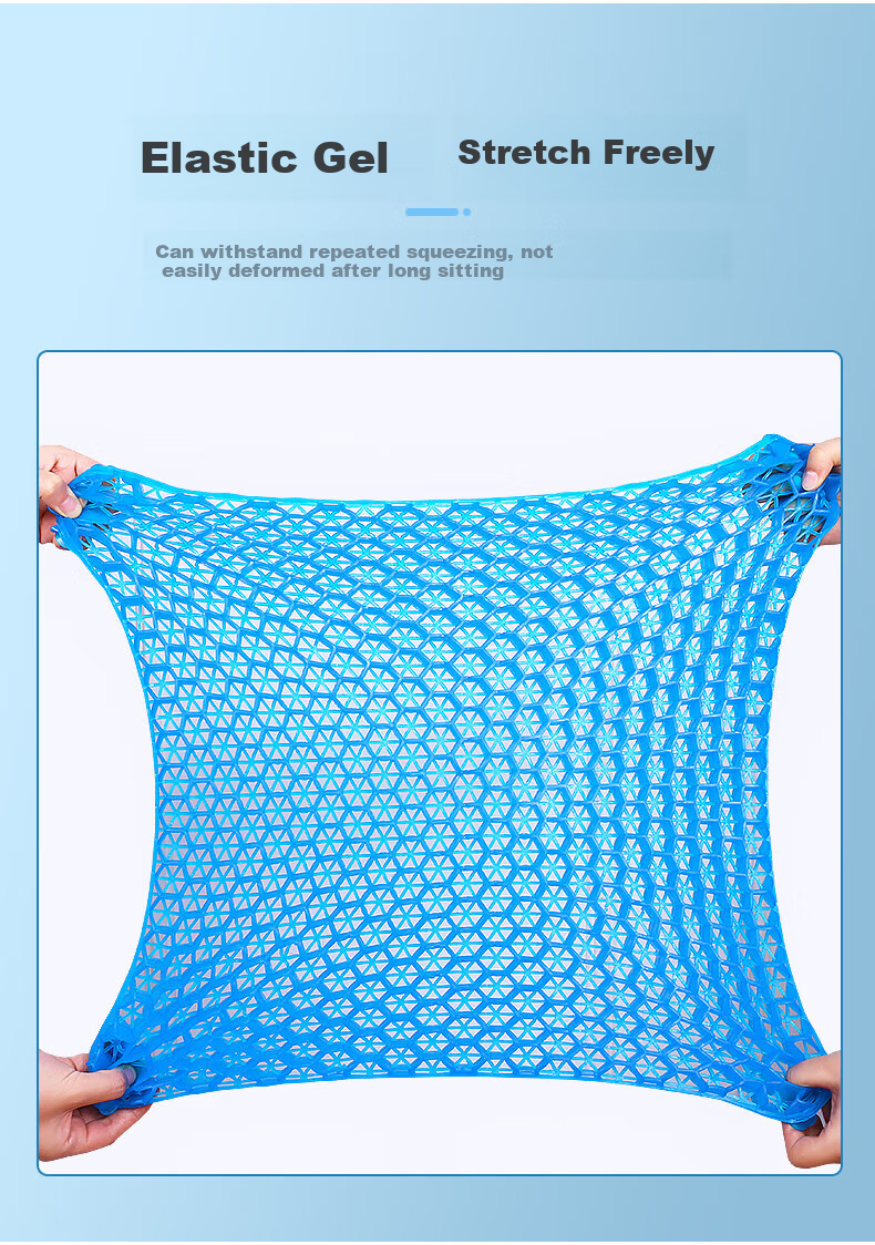 Hujia Honeycomb Gel Seat Cushion, 6.0cm Thickened, 3D Heat Dissipation, Ice Pad Seat Cushion, Thickened Seat Cushio 12