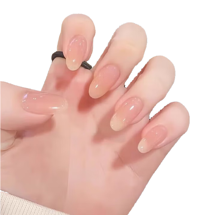 Chense Wearable Nail Gel Manure Temple Huanhuan Nail Stickers, Adult Nail Tips, Short Fake Nails, M Size