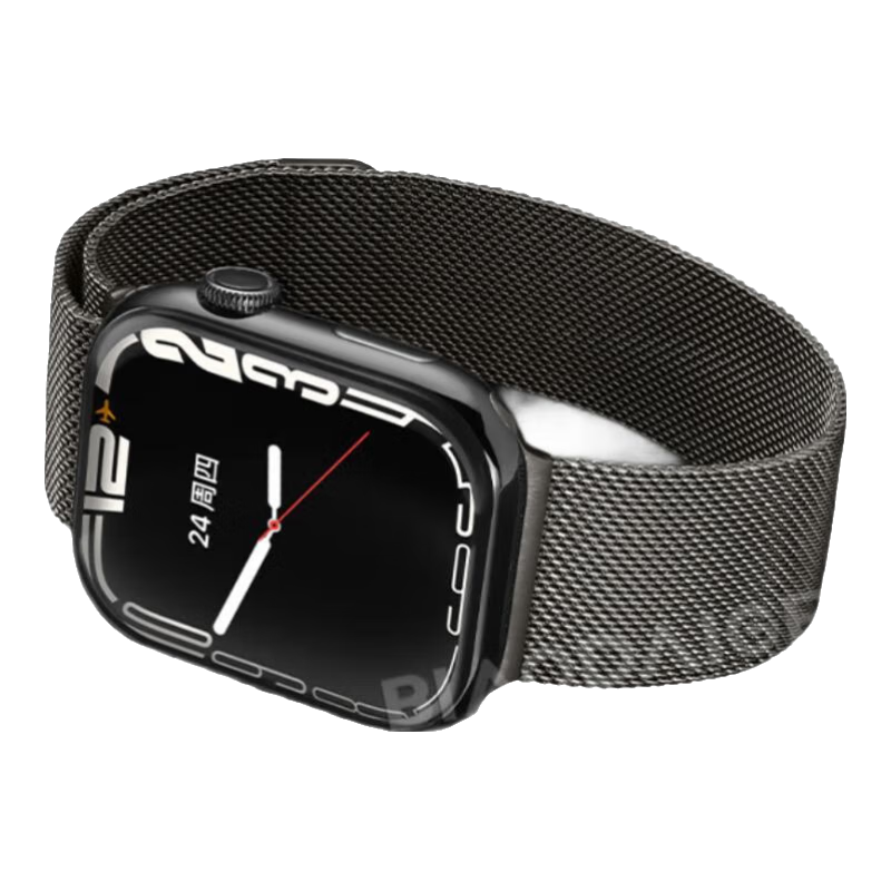 Biaodaige Compatible with Apple S12 Watch Band, S11 High-End Style IWatch S10/9/8/7 Milanese Loop, Apple Watch Ultra 2/3/1SE Stone Plate