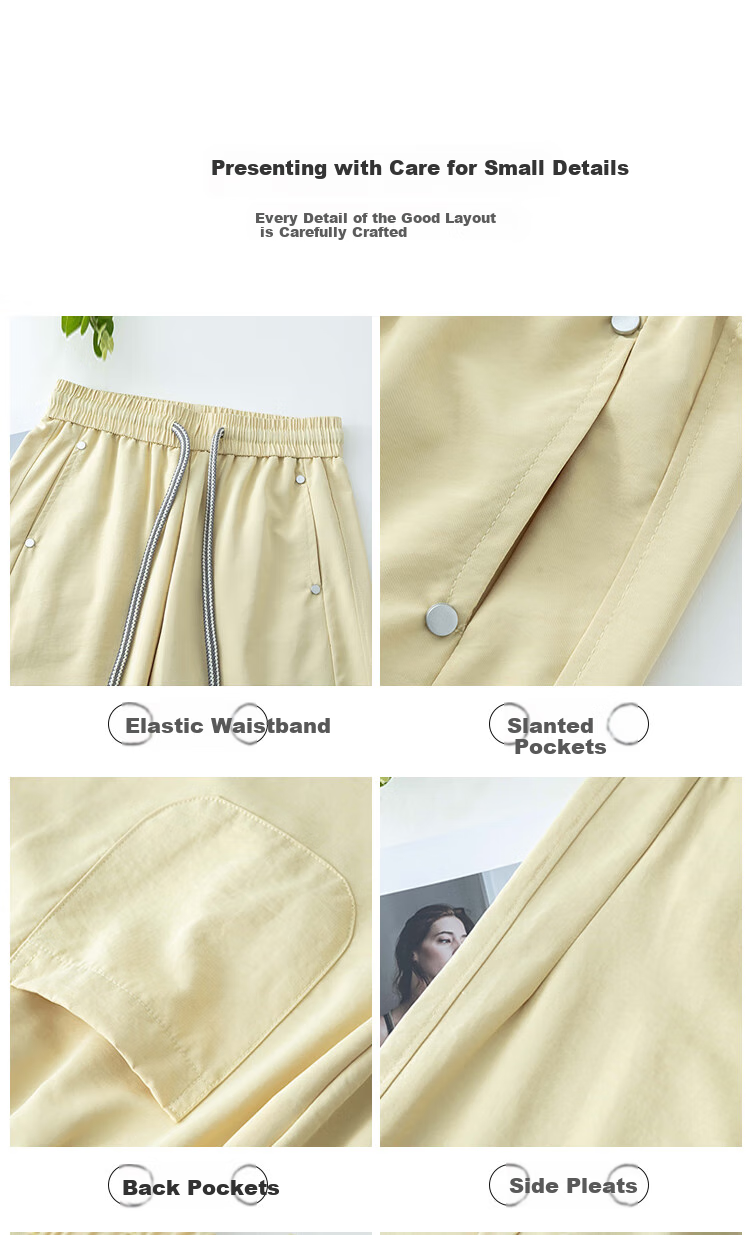 Free Style Ice Silk Wide-Leg Pants for Women Summer Thin High Waist Slim Loose Draped Straight-Leg Casual Trousers 2026 New Arrival 6