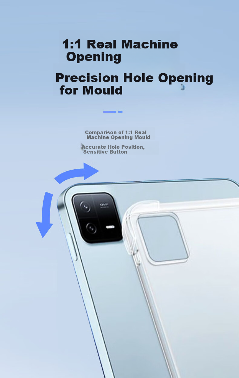 CangHua Compatible with Xiaomi Pad 6/6 Pro Protective Case with Pen Slot, 11-Inch 2023 Model Mi Pad6/6Pro Cover, Xiaomi Tablet Stand, Full Protection Anti-Drop Transparent Case 7