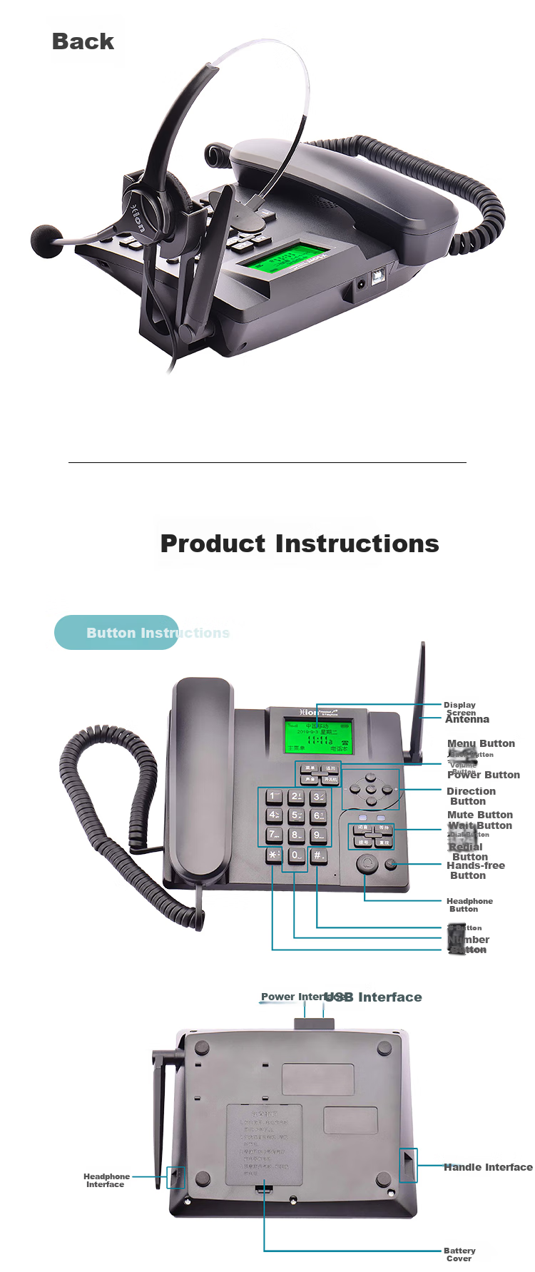 HION U880 Telephone Recording Device, Call Center Telephone Box, Operator Customer Service Phone Recording Landline with Software (Insert SIM Card - 4G All Network Compatible) 5