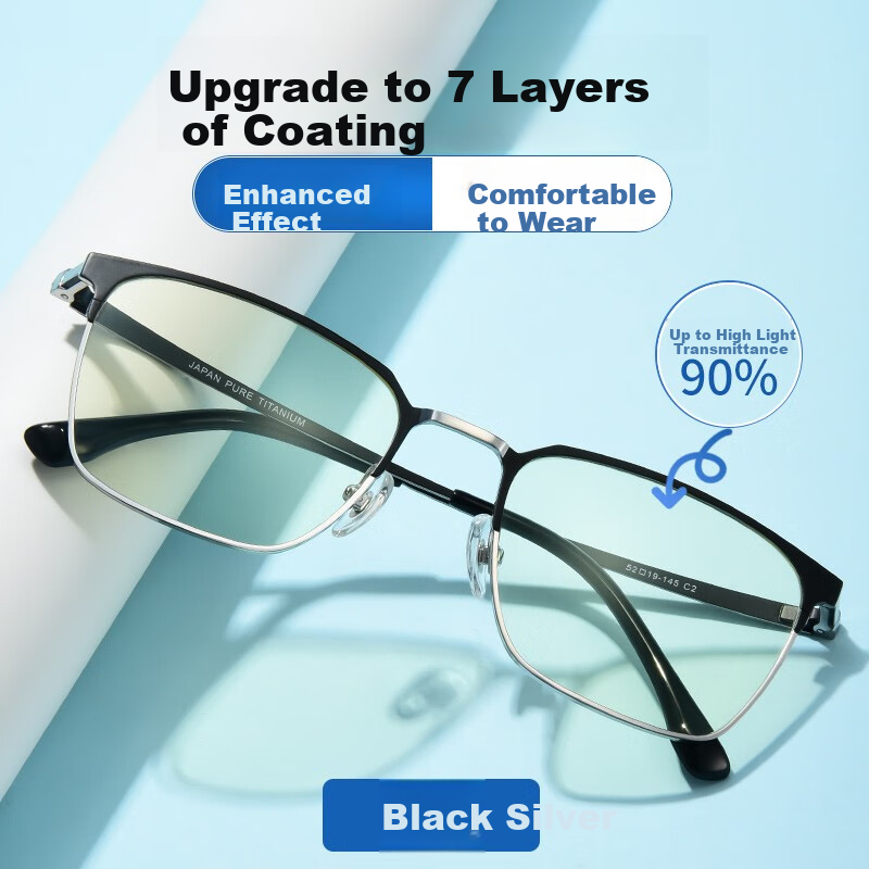Chuangguo Anti-Blue Light Glasses, Anti-Fatigue, Anti-Radiation, Specially Designed for Men Using Phones And Computers, Sold by JD, Eye Protection Non-Prescription Glasses 8