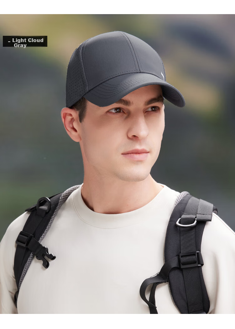 JEEP Baseball Cap for Men, Large Head Circumference, Outdoor Breathable Visor Cap, Sun Hat for Men And Women, Black 8