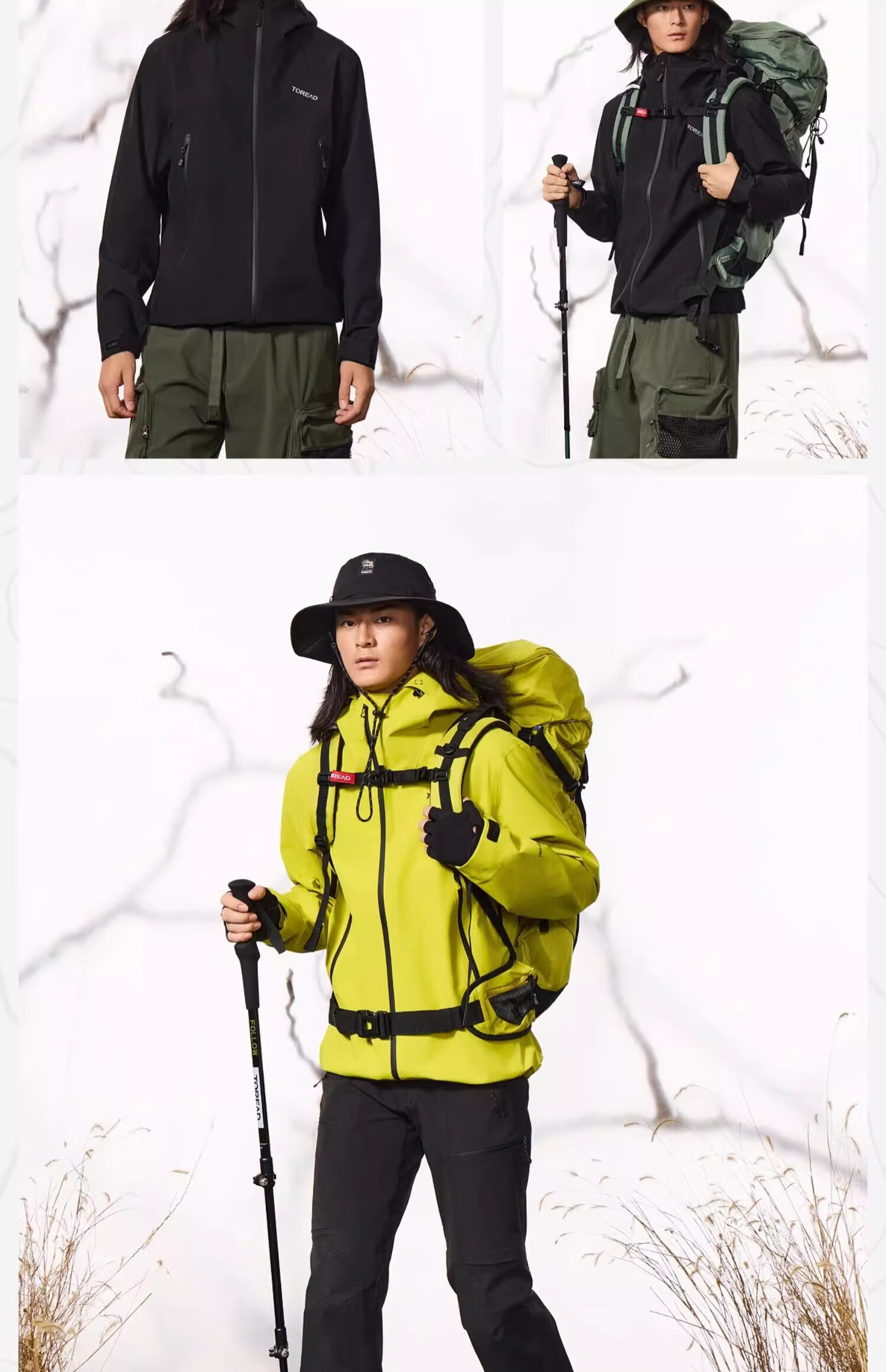 TOREAD Professional Outdoor Mountaineering Jacket, 3L Waterproof Windproof Hiking Coat, Ta Huang Women's Size L 3