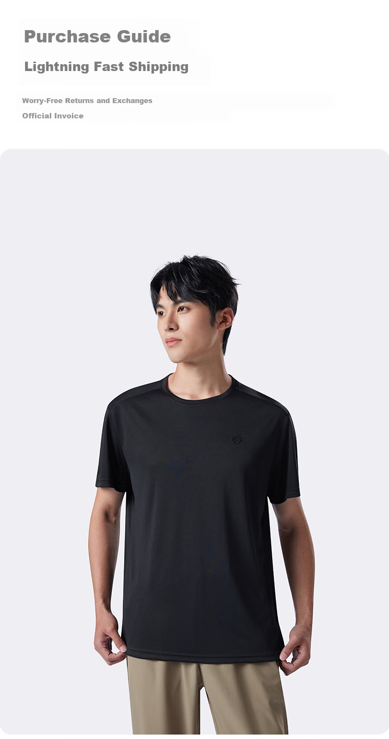 TECTOP Men's Short Sleeve T-Shirt Spring Summer Outdoor Sports Fitness Casual 2422295TX Star Gray 3XL 5