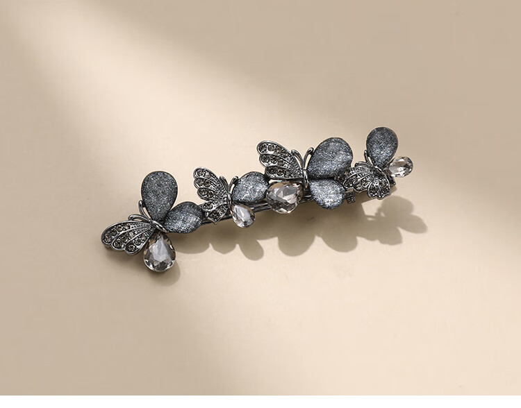 CHIMERA Rhinestone Hollow Butterfly Side Clip Duckbill Hairpin Small Hair Clip Women's Hair Accessory Birthday Gift 3