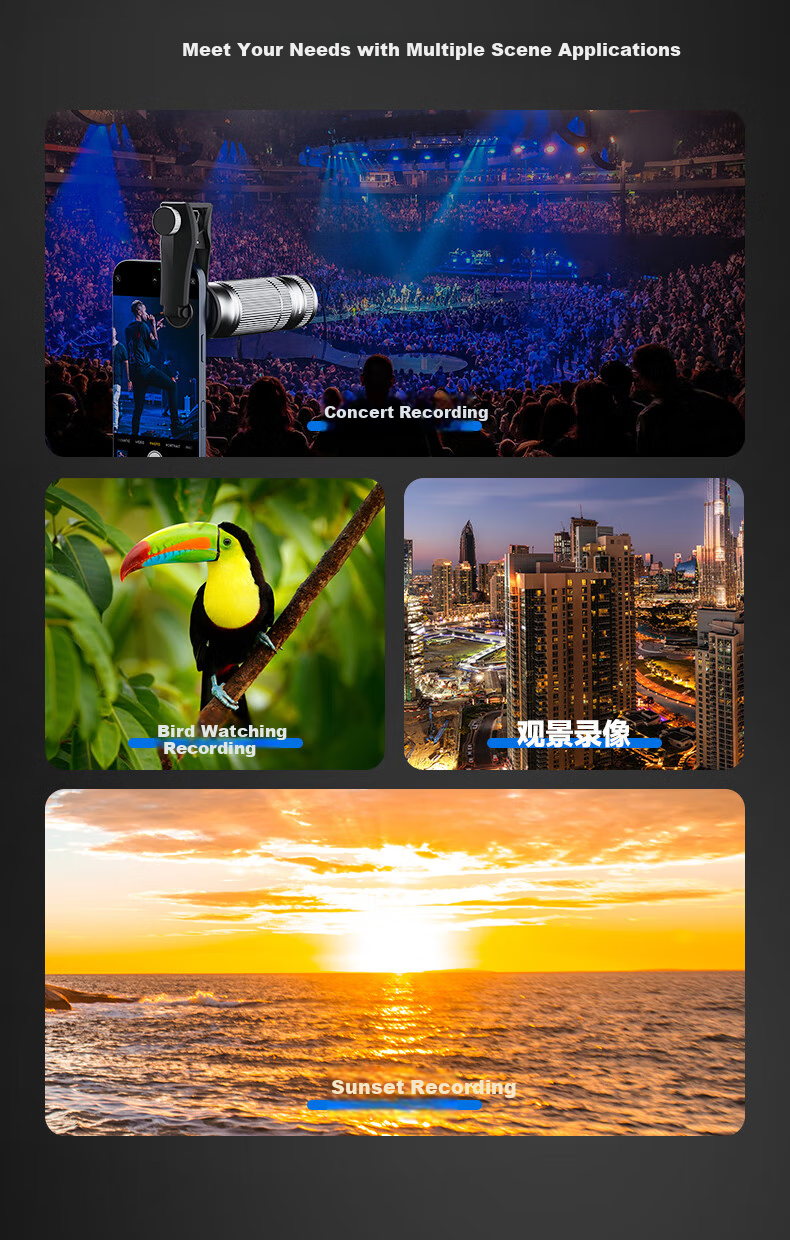 NEEWER Smartphone Lens, 7x Telephoto Master-Level Phone Camera, High-Definition Professional Shooting, Compatible with Apple 18 Pro And Huawei, Universal External DSLR-Level Concert Macro Photography Tool 12
