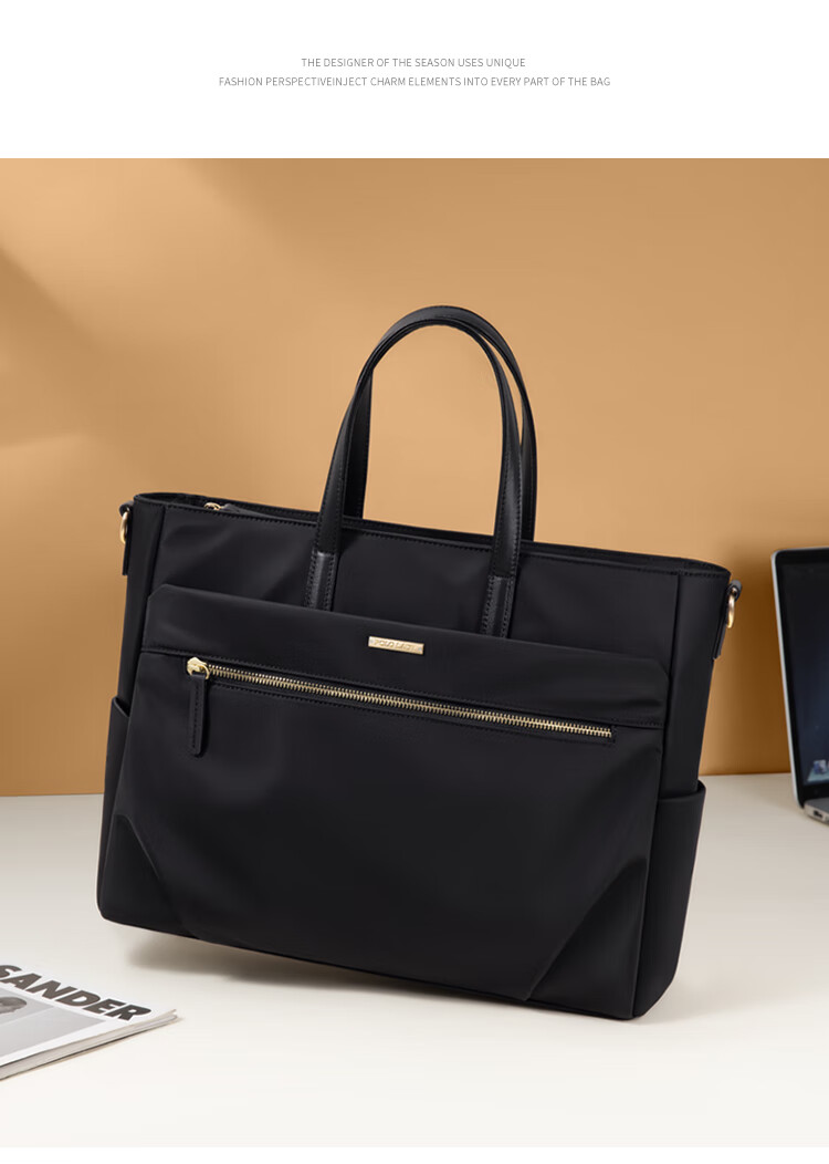 POLO Handbag, Women's Shoulder Bag, Ladies' 14-Inch Laptop Bag, Business Travel Office Bag, Gift for Girlfriend 8