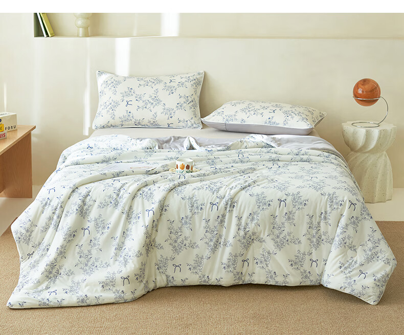Grace Class A Fabric Cooling Silk Summer Quilt, Cooling Value 0.21, Summer Ice Silk Air Conditioning Quilt, 150*200cm 5