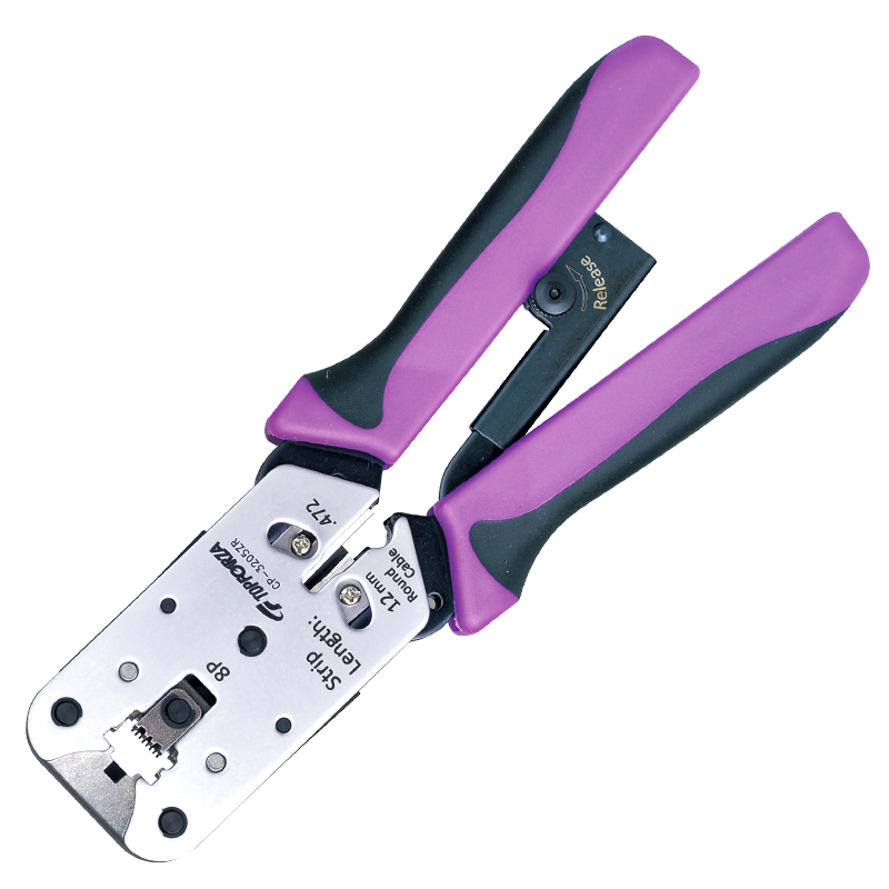 TOPFORZA Imported Network Cable Crimping Tool, RJ45 Crimping Pliers, Professional-Grade Cat6/7 8P Network Crimping Tool CP-3205ZR