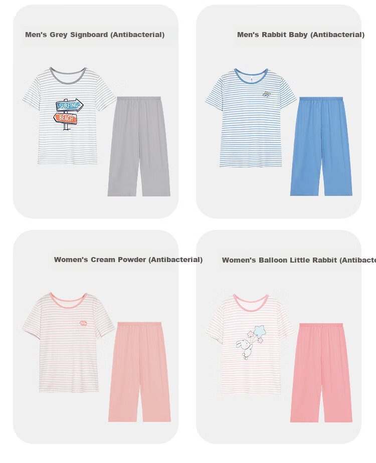 Hodohome Girls' Summer Pajamas Set, Pure Cotton Pullover Sleepwear with Short Sleeves And Shorts, Air Conditioning Wear, Style 306, Blue, Size 165 10