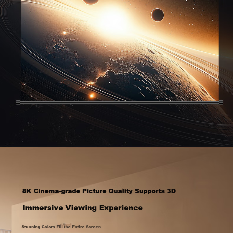 JINGMI Projection Screen BG1 Photon Screen 100 Inch 16:9 Wall-Mounted Screen No Drilling Required for Home And Office Use Compatible with XGIMI, Jmgo, Dangbei, Xiaomi Three-Color Laser Projectors Scree 6