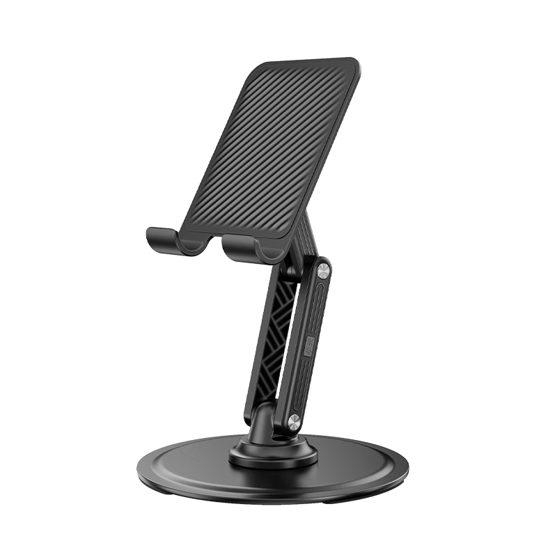 Xiaotian Portable Foldable Tablet Stand, Carbon Steel Simple Stand, Desktop Office Lazy Binge-Watching Stand, 360-Degree Free Rotation Tablet Holder
