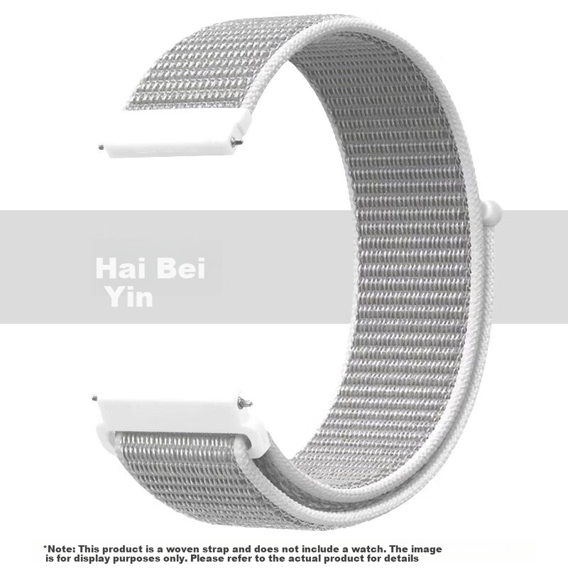 KMaxAI Compatible with Huawei Watch GT 6/5 46mm Braided Strap, Nylon Sports Watch Band for 4/3/2 Pro, ECG/Porsche/Buds Dopamine Wristband, Sea Shell Silver