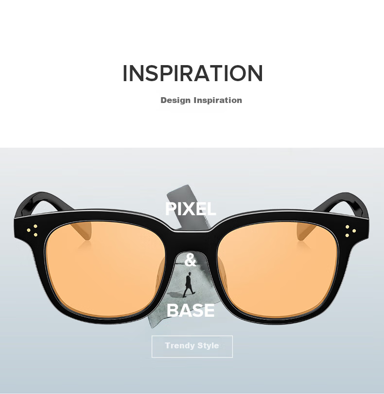 QINA Retro Small Frame Sunglasses for Men And Women, Stylish Sun Glasses, Christmas Gift QN5010A16 2