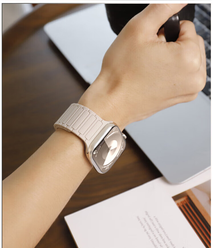 Beiyipin Compatible with Apple Watch S10 Band, Woven S9 Strap, Magnetic Cute Sausage Dog Graffiti Watch S8 Band, S7/s6/s5/se Ultra Accessories 9