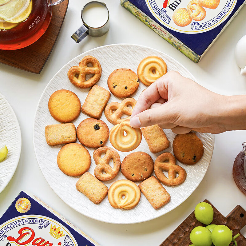 皇冠（danisa）丹麦曲奇黄油饼干原味90g*4 休闲零食送礼喜礼团购早餐 印尼进口