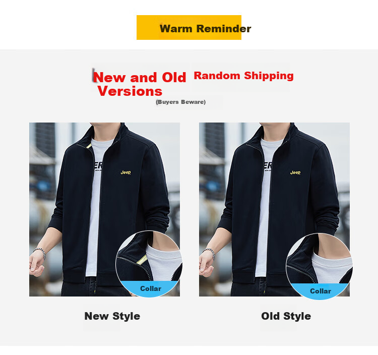 JEEP Men's Sweatshirt, Casual Cardigan Jacket for Spring And Autumn, Loose-Fitting Stand-Collar Top, Men's Clothing, Gray, 2XL 2