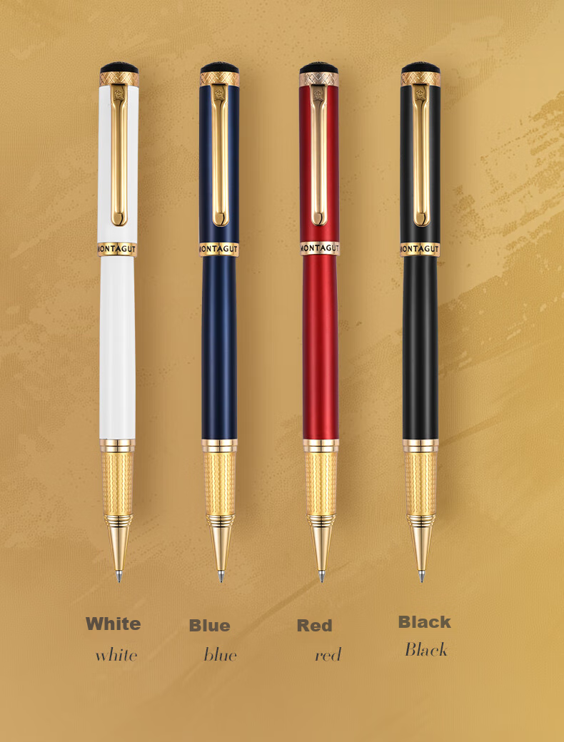 MONTAGUT [Year of The Horse Gift] Signature Pen, High-End Gift, Ballpoint Pen, Premium Pen Case Set, Gift for Homeroom Teacher, Yongheng Series Baoliya 0.5mm 6