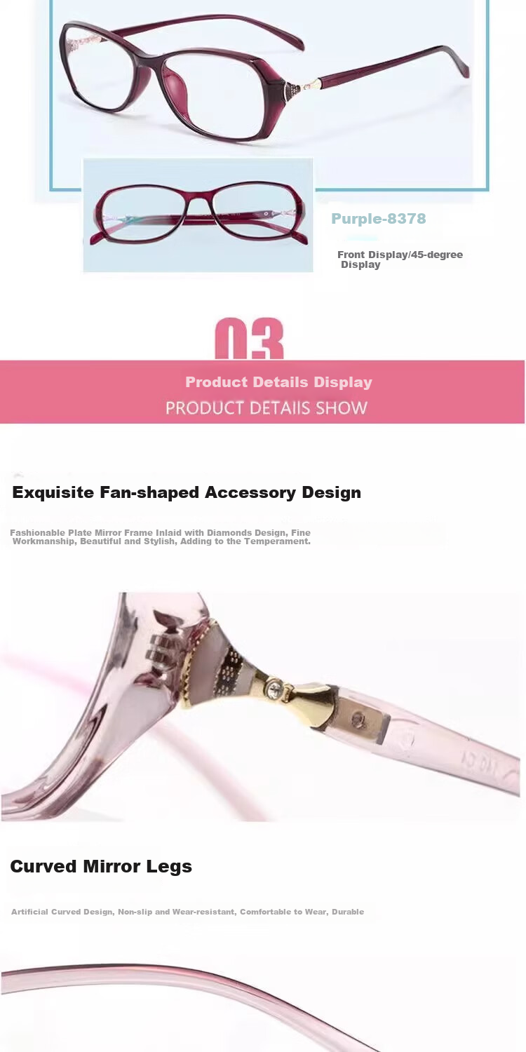 GOGOSOON Ultra-Light High-Definition Reading Glasses for Women, Anti-Blue Light, Fashionable, Youthful-Looking, Comfortable Presbyopic Glasses for Middle-Aged And Elderly, Father's Reading Glasses 10