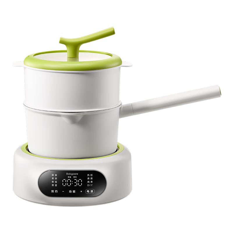 Babycare Multifunctional Baby Food Cooker Electric Cooking Pot Milk Warmer Steaming Non-stick Pot