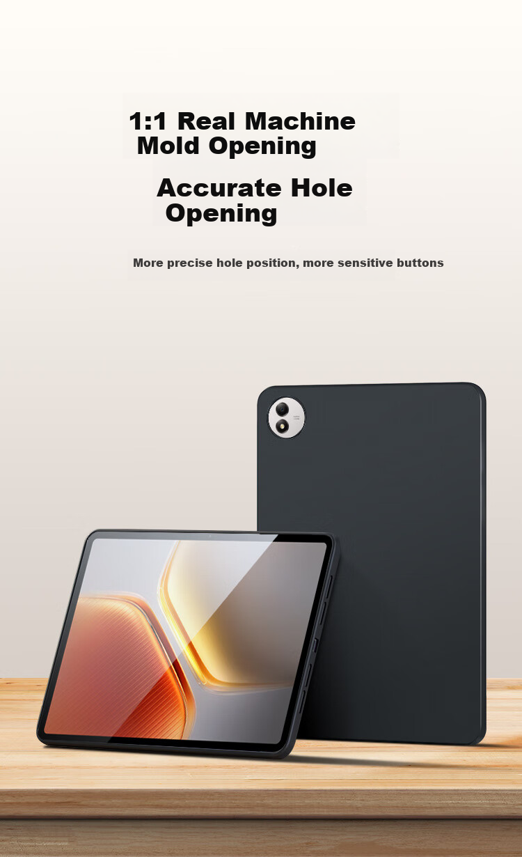 Kulefeng Protective Case for IQOO Pad 5 Pro, Compatible with IQOO Tablet 13-Inch Tablet, Shockproof TPU Material, Silicone Frosted Protective Cover, Anti-Bend, Slim, Black 1