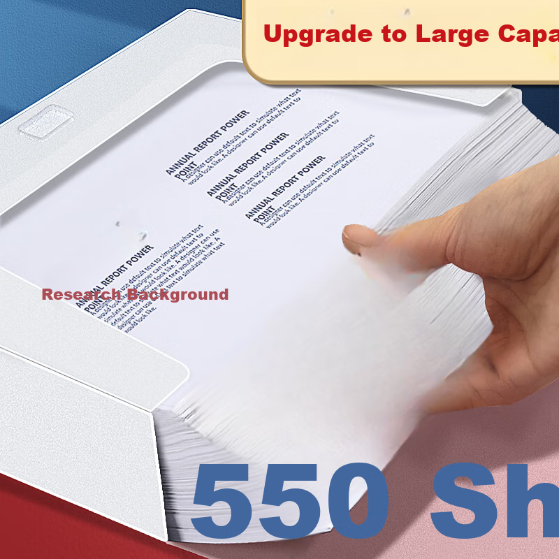 Xinshida 5-Pack 35mm Transparent File Boxes, Plastic A4 Storage Boxes, Thickened Office Filing Boxes, Large Capacity Vertical Document Storage Boxes for White Papers And Contracts, PP Material 4