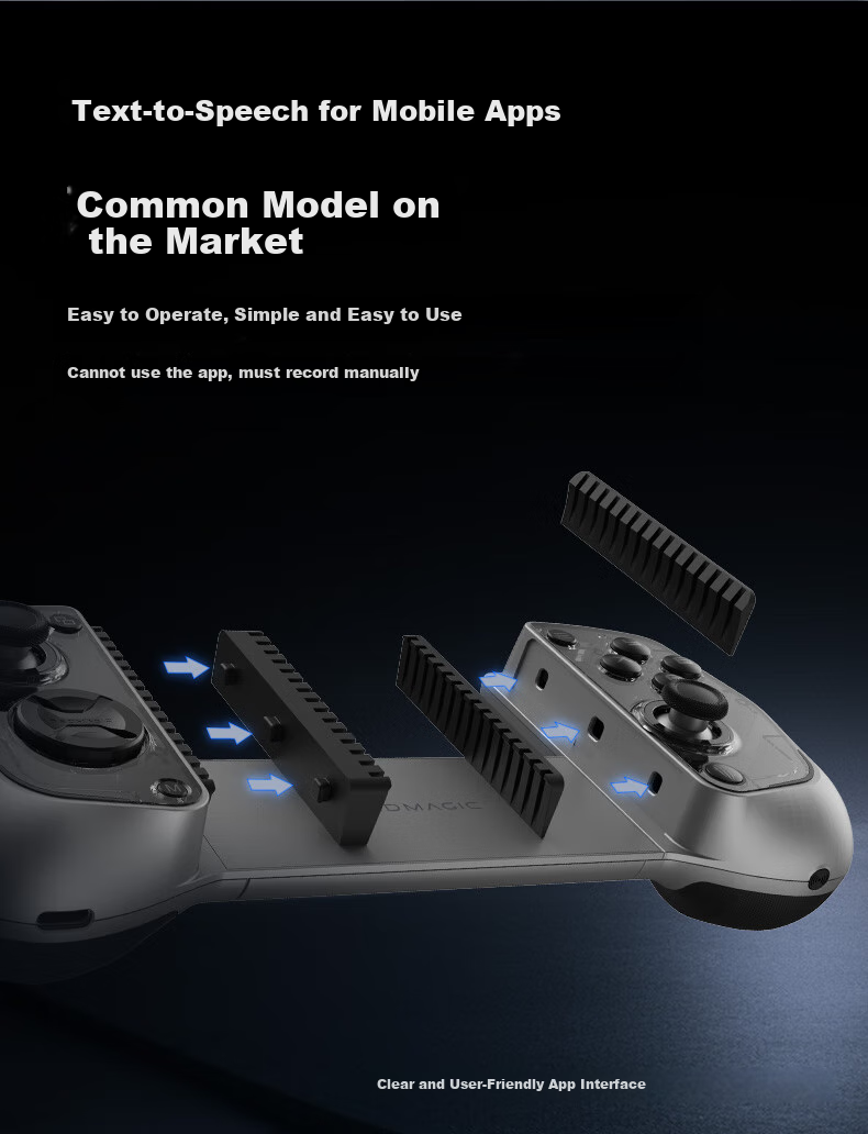 Nubiyahongmo Blade Controller HD Vibration Hall Joystick Trigger Wireless Stretchable Compatible with Red Magic Gaming Tablet 3 Pro, Apple Android Phones, Tablets And PC Shooting Genshin Impact Delta Triangle 17