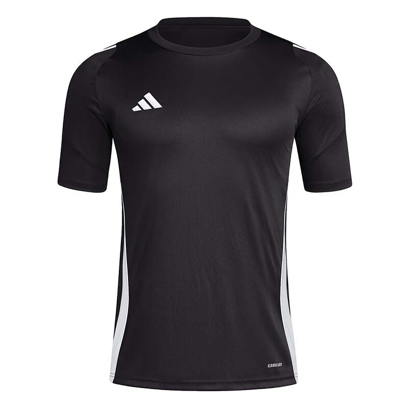 Adidas Men's Football Series, TIRO24 JSY Short-Sleeve Shirt, IJ7676, Black, Size L