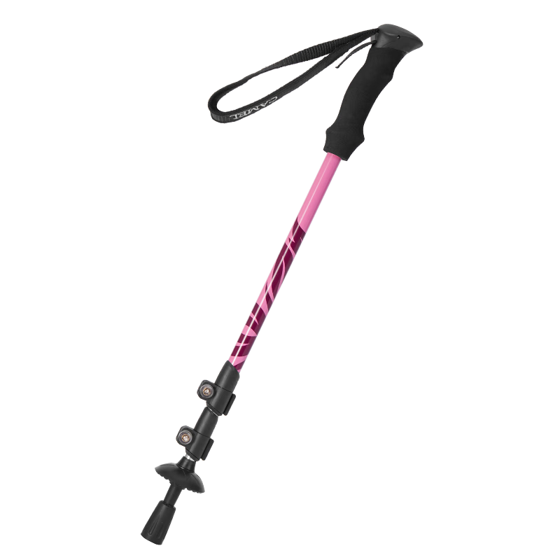 CAMEL Kids Hiking Pole Lightweight Multifunctional Telescopic Non-Slip Walking Stick Professional Outdoor 173CABP147 Pink