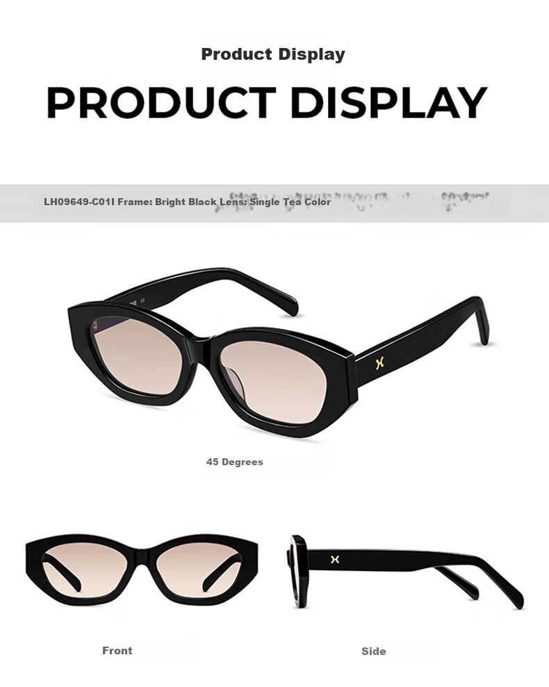 LOHO Cat Eye Sunglasses for Women, Fashionable Full-Frame Sunglasses with High-Quality Material, Trendy Eyewear for Women, New Style for 2026 LH09649 5