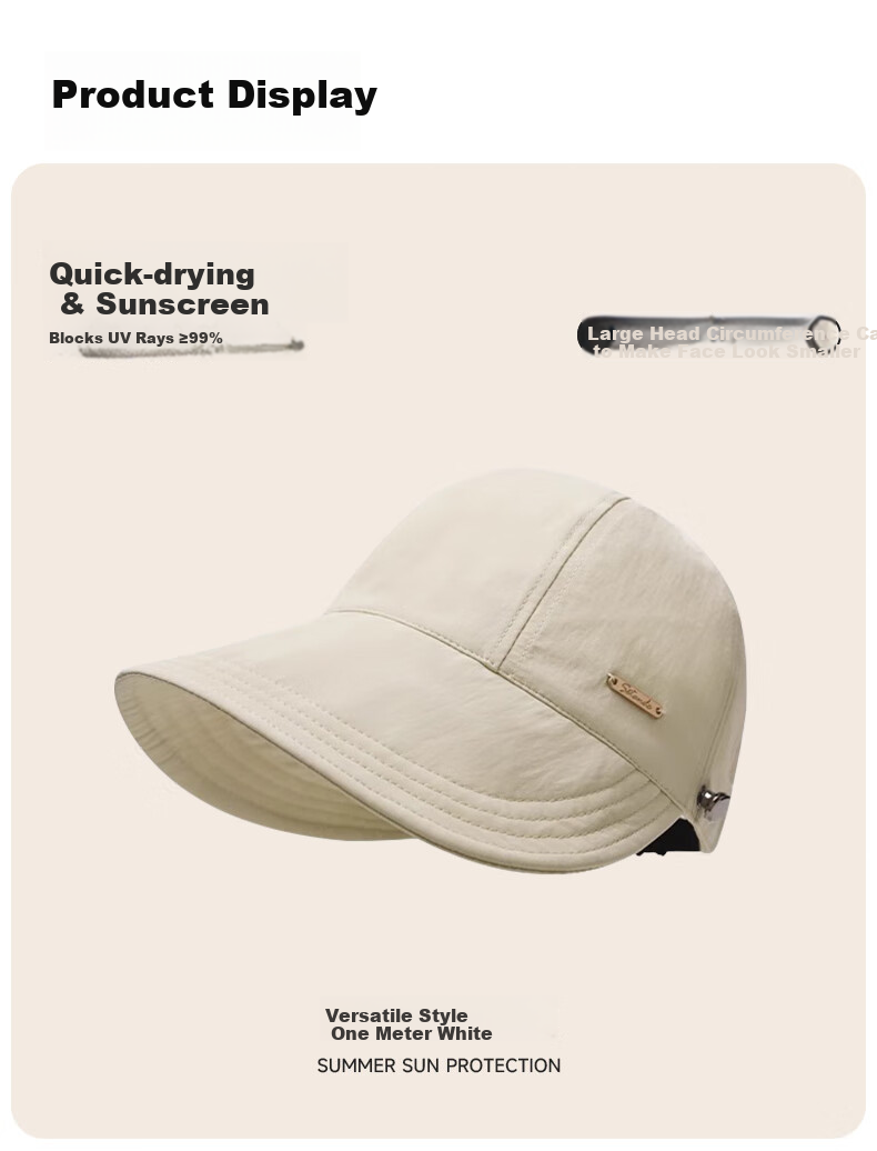Miiow Women's Fisherman Hat Summer Sun Protection UV Outdoor Mountaineering Foldable Duckbill Cap 2026 10