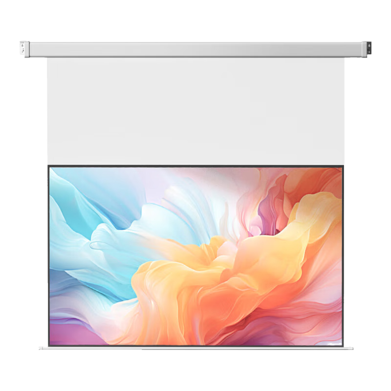KUAIDUOXIAOWU Projection Screen 100-Inch Smart Photon Screen Floating Version - Electric Screen Ultra-White Brightening Automatic Lifting Projector for Home And Office Use Laser Compatible XGIMI Jmgo Xiaomi