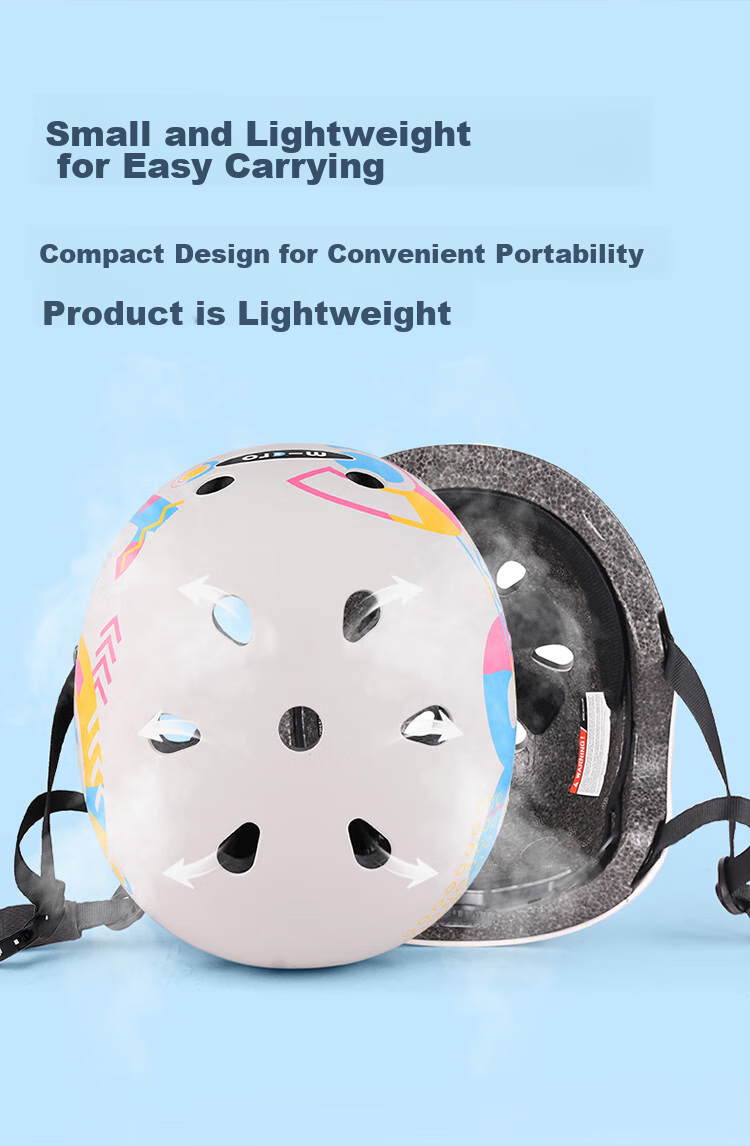 Micro Maiguo Children's Sports Helmet, Roller Skating Skateboarding Cycling Outdoor Adjustable Protective Safety Helmet, Colorful Helmet, Size S 7