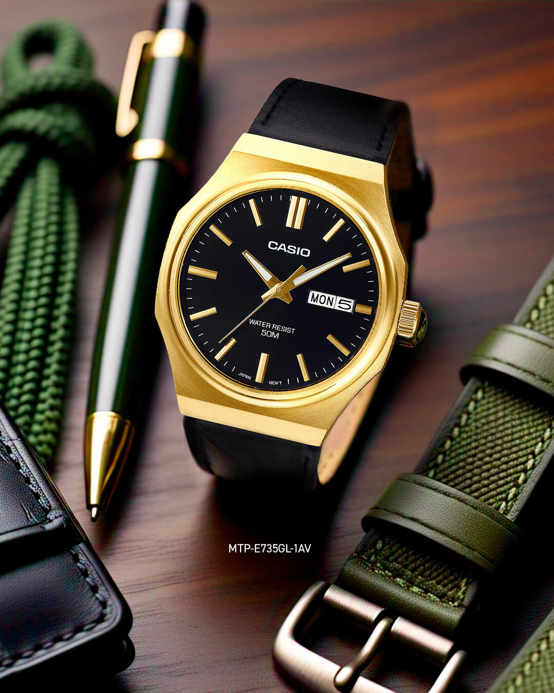 CASIO Men's Watch, Student Sports Quartz Analog Watch, Simple And Stylish Fashion Gift for Men And Women, MTP-E725L 4