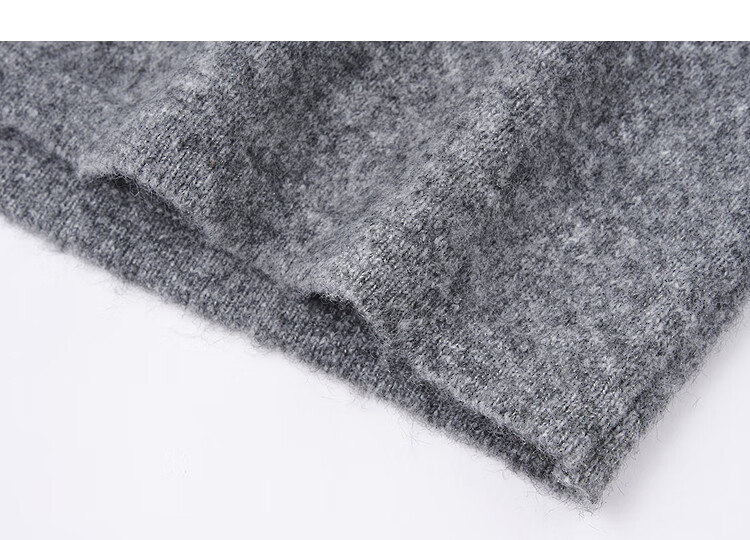 Demana Luxury Soft Core Set Winter Knit Turtleneck Top Elastic Waist Straight Skirt Elegant Women's Two-Piece Set 4