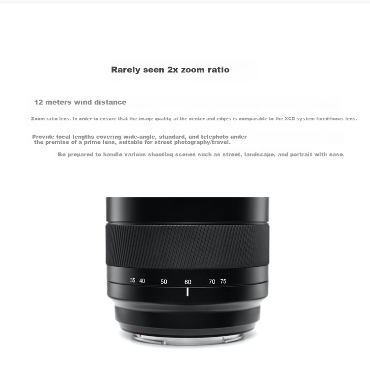HASSELBLAD XCD 3.5-4.5/35-75 Super 2x Zoom Lens, Compatible with HASSELBLAD X2D/X1D/907X Series Full-Frame Cameras, Portrait Lens 3