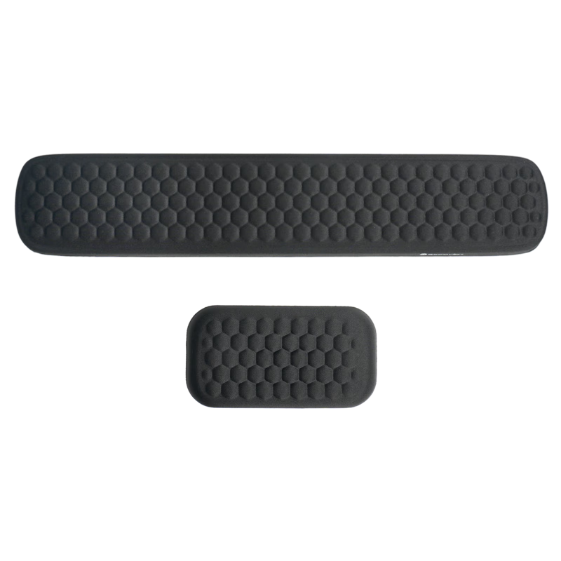 EXCO Honeycomb Keyboard And Mouse Pad Wrist Rest Set, Laptop Office Soft Support Wrist Cushion Hand Rest Memory Foam Wrist Pad Keyboard Mat 0443