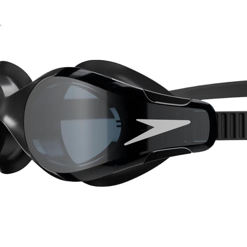 Очки для плавания Speedo Hydrosity 2nd Generation, широкоугольные, антизапотевающие, черные/серые