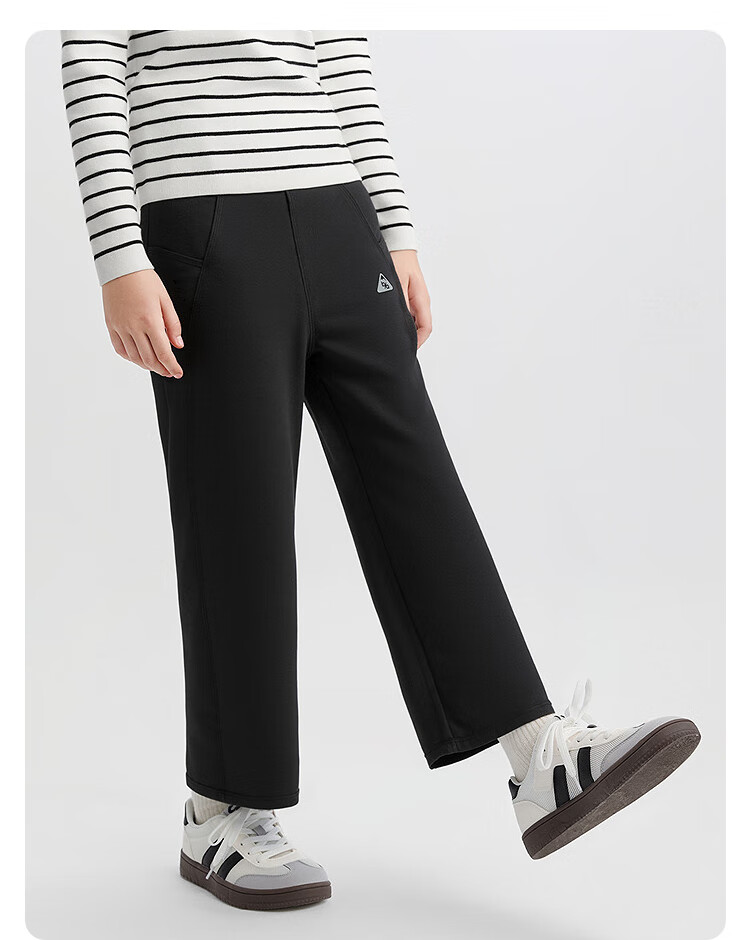Balabala BalaOne Girls' Kids' Fleece-Lined Long Pants Winter 2025 Straight-Leg Warm Trousers 208425108012 10